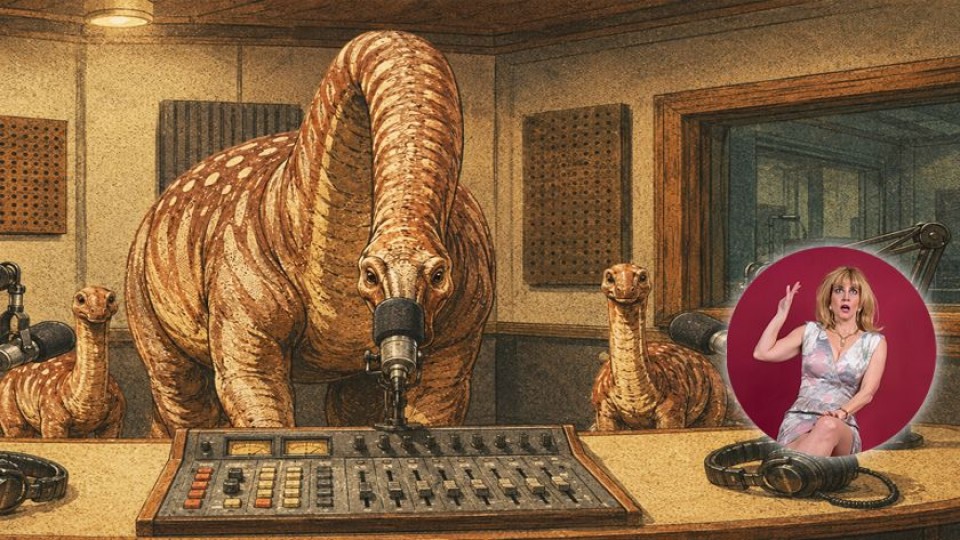  Un dinosaurio suelto en el estudio — Humor  — La Pecera | Azul 101.9